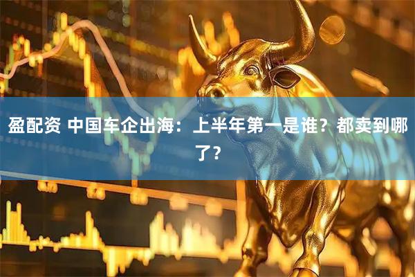 盈配资 中国车企出海：上半年第一是谁？都卖到哪了？