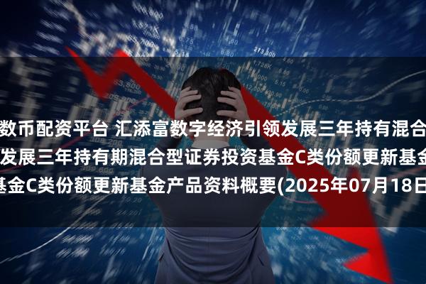 数币配资平台 汇添富数字经济引领发展三年持有混合C: 汇添富数字经济引领发展三年持有期混合型证券投资基金C类份额更新基金产品资料概要(2025年07月18日更新)
