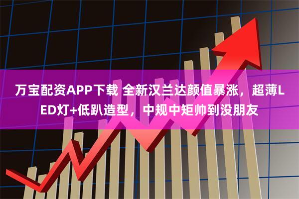 万宝配资APP下载 全新汉兰达颜值暴涨，超薄LED灯+低趴造型，中规中矩帅到没朋友